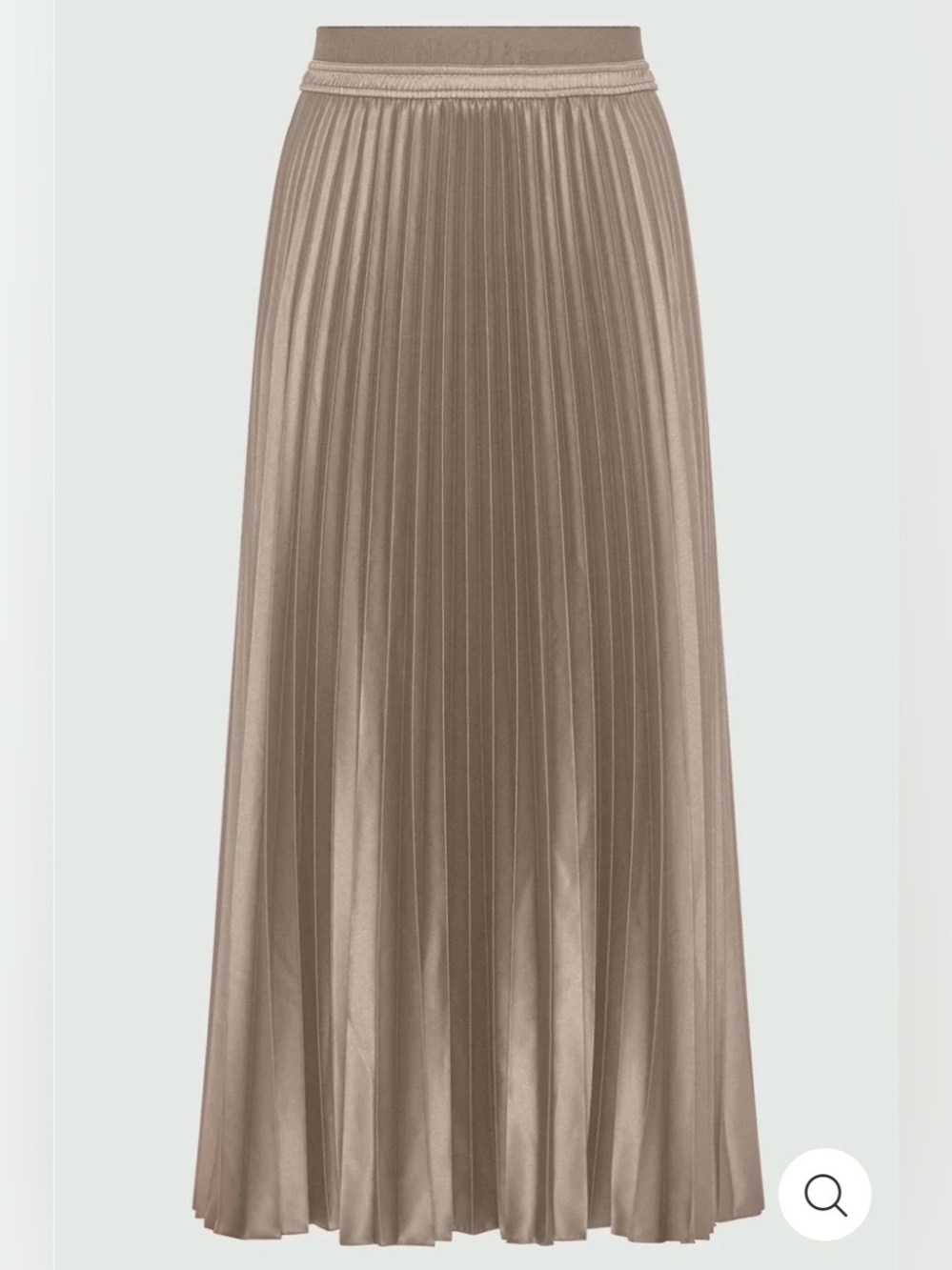 MARELLA Monochrome Beige Elastic Waist Pleated Maxi Skirt Size 10 NWOT